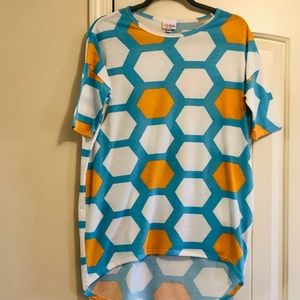 Luluroe GeometricPrint Short Sleeve Tee Xxs.